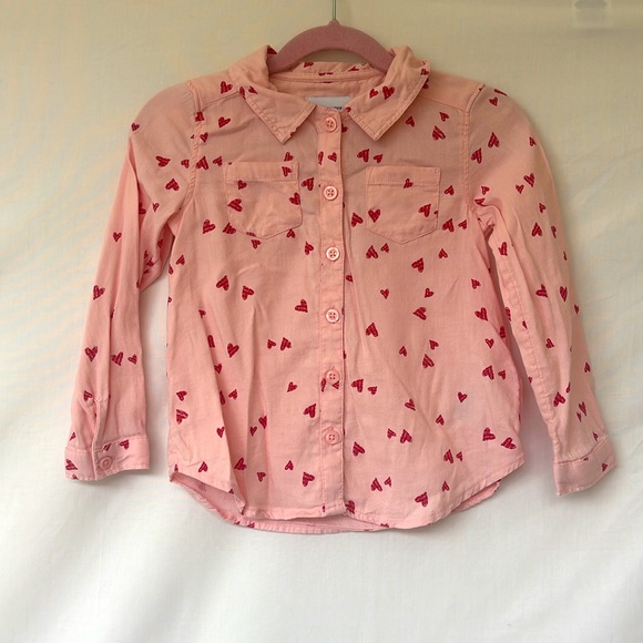 OLD NAVY | 🩷Heart Print Twill Shirt & Ballerina 24/7 Skinny Jeggings Set - Picture 5 of 11